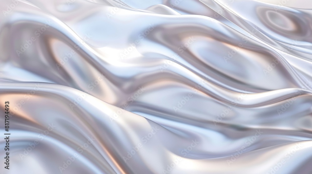 A white fabric with a shiny, silky texture A white fabric with a shiny, silky texture