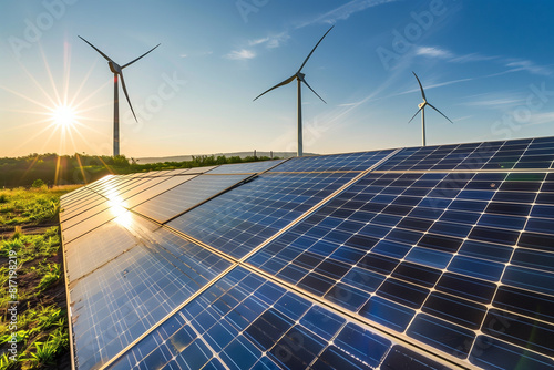 The concept of green power generation technology is for sustainable development and sustainable living