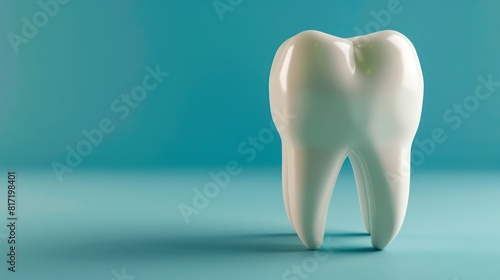 tooth on a blue background design illustration  dental health