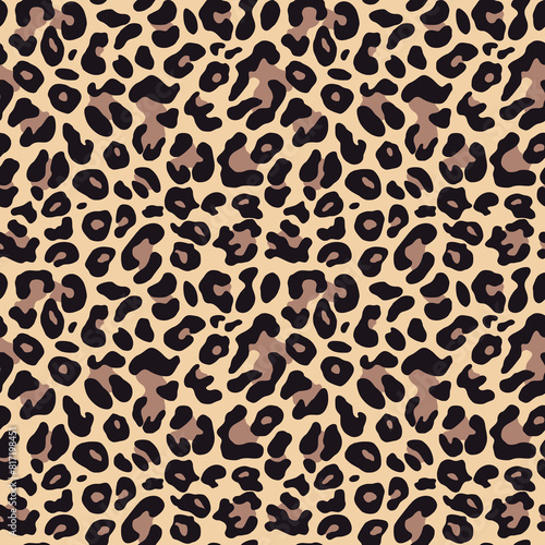 
seamless leopard pattern leather texture vector fashion background