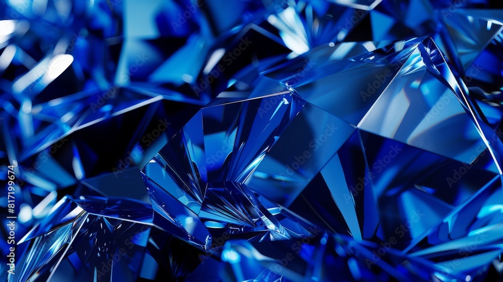 A blue diamond patterned background with a blue diamond in the foreground A blue diamond patterned background with a blue diamond in the foreground