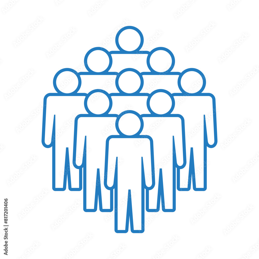 Symbol, ikona ludzi. Plik wektorowy.
