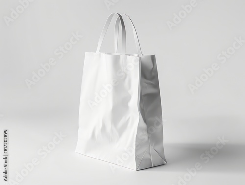 white fabric shopper mockup