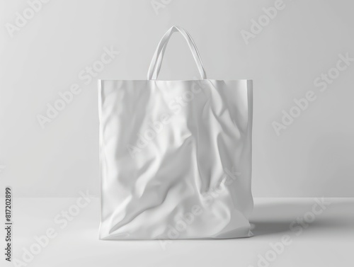 white fabric shopper mockup