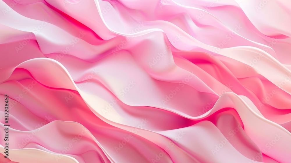 Obraz premium A pink wave with a pink background