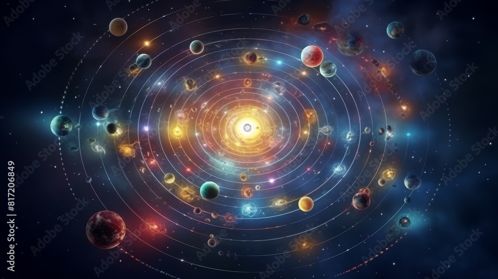 Planet and space background. Astrology. Planet and space background. Astrology.