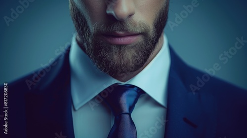 Close-up of a Man's Attire with a Pop of Color