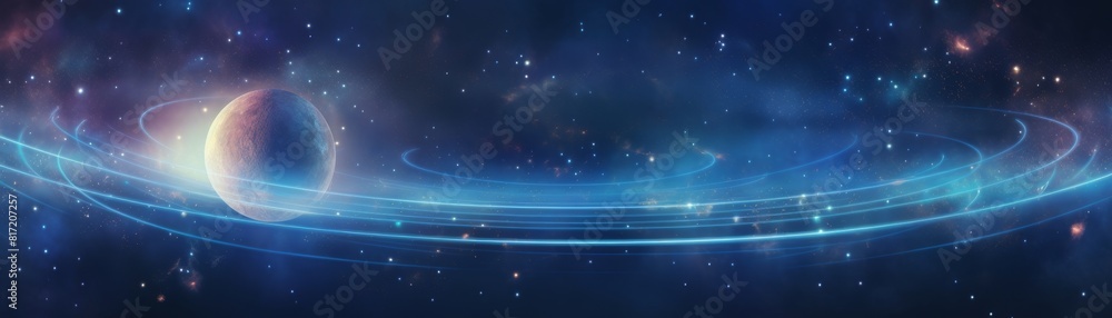 Obraz premium Planet and space background. Astrology.