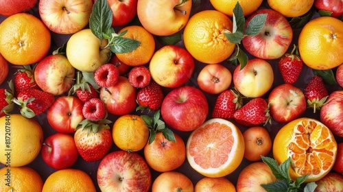 Colorful Fruit Medley  A Feast for the Eyes