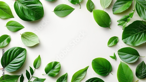 Captivating Leaf Pattern on White Background