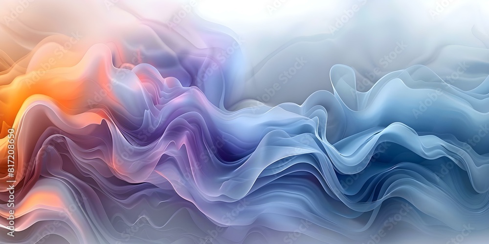 Obraz premium Enigmatic Blend of Blue and Purple Tones in an Abstract Sky Texture. Concept Abstract Art, Blue Tones, Purple Tones, Enigmatic Sky Texture, Color Blend