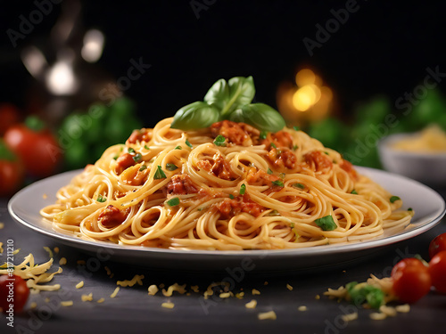 Spaghetti Homemade Italian Pasta Noodles Mediterranean Diet