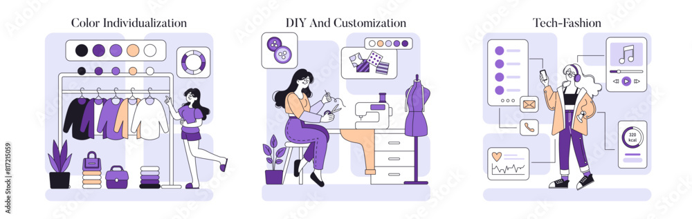 personalization. Flat Vector Illustration personalization. Flat Vector Illustration