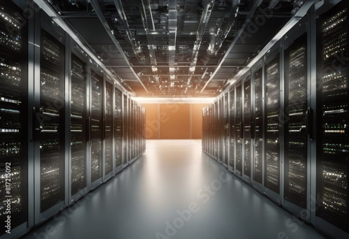 computing data 3d storage datacenter Cloud Server rendering photo