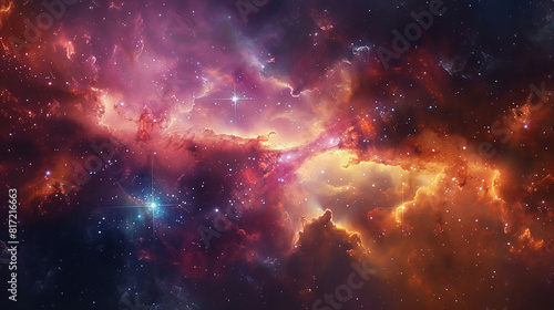 Stunning Cosmic Photo of a Nebula s Reflection Capturing the Ethereal Beauty of Space s Mystical Light and Color