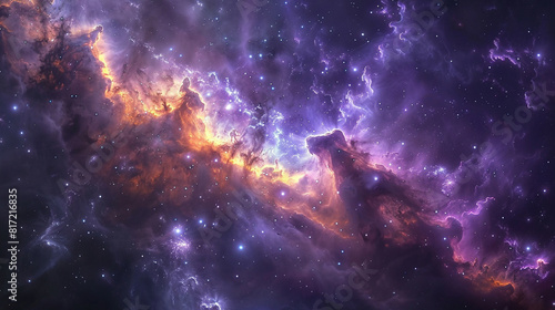 Stunning Cosmic Photo of a Nebula s Reflection Capturing the Ethereal Beauty of Space s Mystical Light and Color
