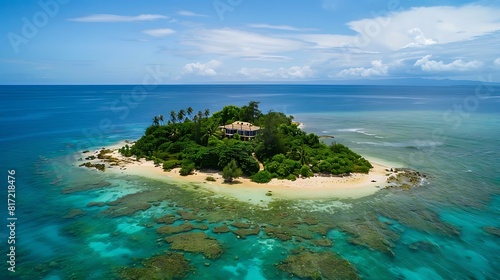 A remote island with a secure vault housing rare coins, stamps, and historical manuscripts.