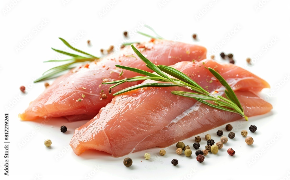 chicken meat raw isolated on white background chicken meat raw isolated on white background
