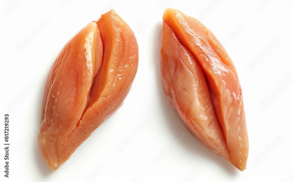 chicken meat raw isolated on white background chicken meat raw isolated on white background