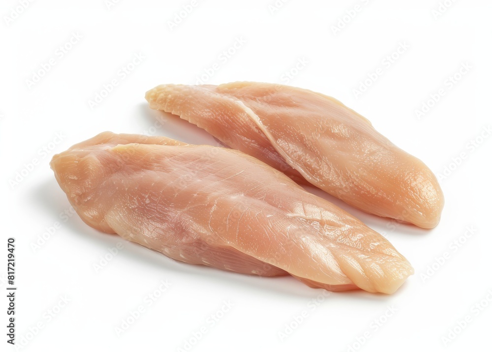 chicken meat raw isolated on white background chicken meat raw isolated on white background