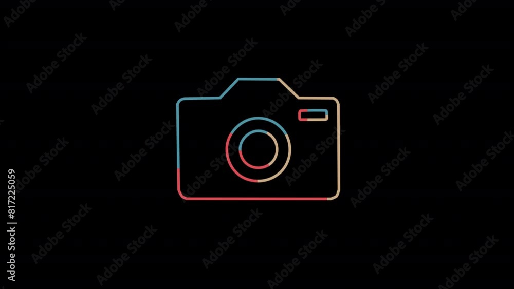 Animated Camera Icon With Alpha Animated Camera Icon With Alpha