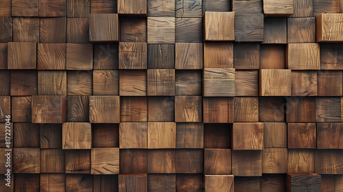 wooden background bricks wall