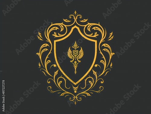 royal coat of arms with a simple design