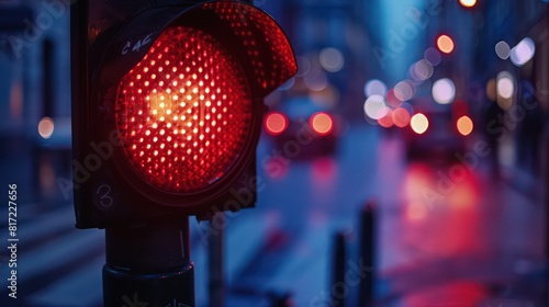 red traffic light photo