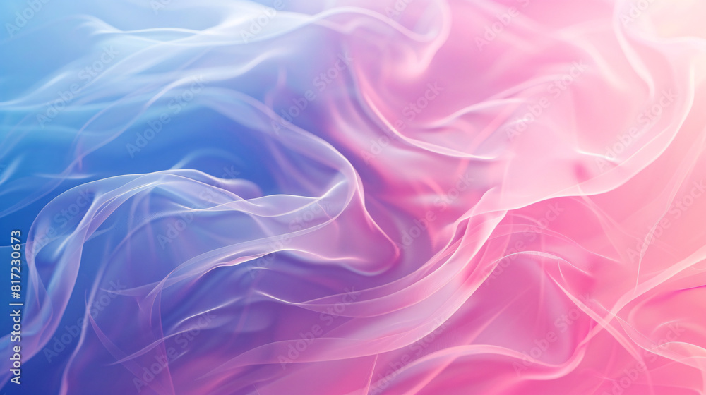 abstract waves of color. Flowing lines of pink and blue create a soft and dreamy visual effect, blending harmoniously together.. abstract waves of color. Flowing lines of pink and blue create a soft and dreamy visual effect, blending harmoniously together..