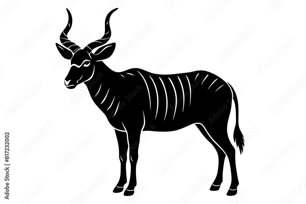 eland vector silhouette illustration eland vector silhouette illustration