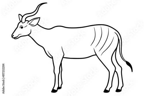 eland vector silhouette illustration