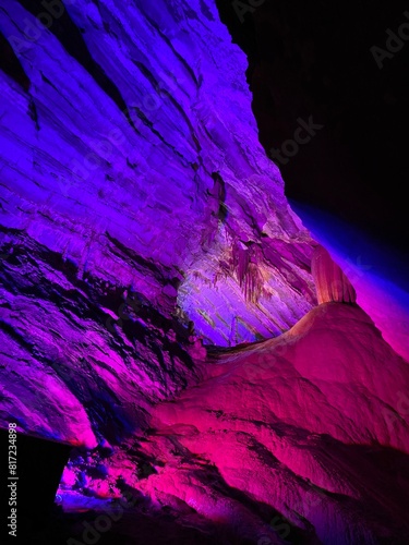 A view from Gokgol Cave in Zonguldak, Turkey photo