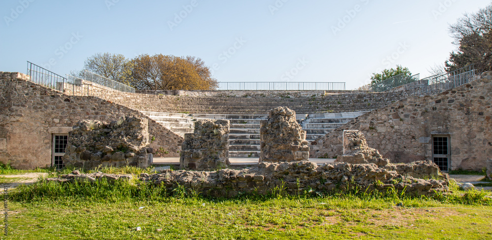 ruins of Roman Odeon of Kos City Kos Island South Aegean Region (Südliche Ägäis) Greece