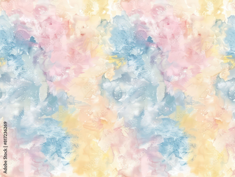 easter inspired pattern, soft pastels, watercolor paper