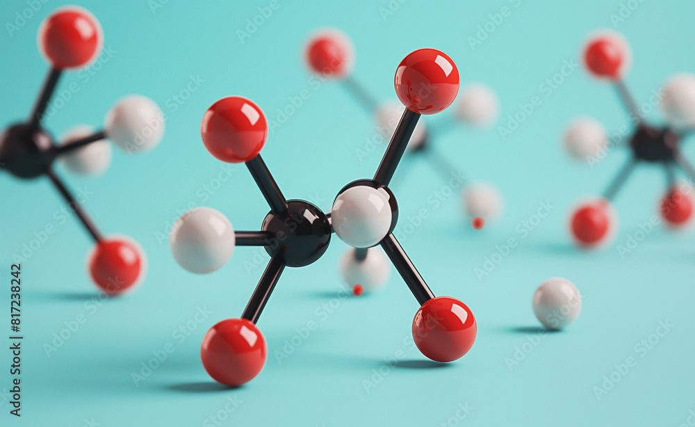 Obraz premium Sleek and Modern: Mono Amino Acid Molecule Depiction