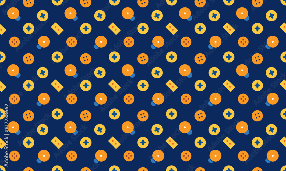 Skeuomorphic Design Seamless Pattern Wallpaper Background Skeuomorphic Design Seamless Pattern Wallpaper Background