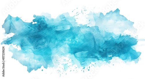  blue watercolor paint watercolor background © XTSTUDIO