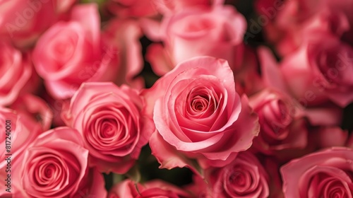 Delve into the enchanting world of up close pink roses with a mesmerizing macro shot