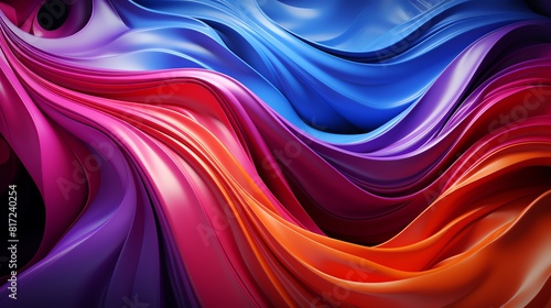 Intense geometric abstract splash colorful designs