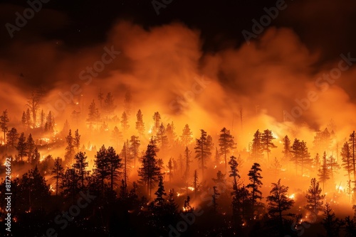 forest fire burning fire disaster
