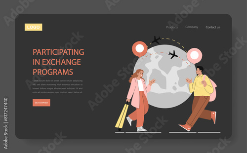 Sharing Culture. Flat Vector Illustration