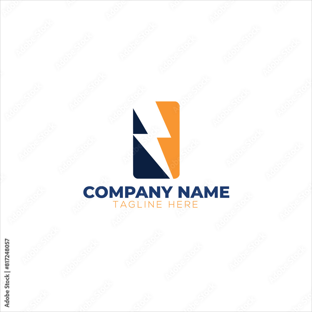Electric Logo, house with thunder bolt combination, electric design
Electric Logo, house with thunder bolt combination, electric design