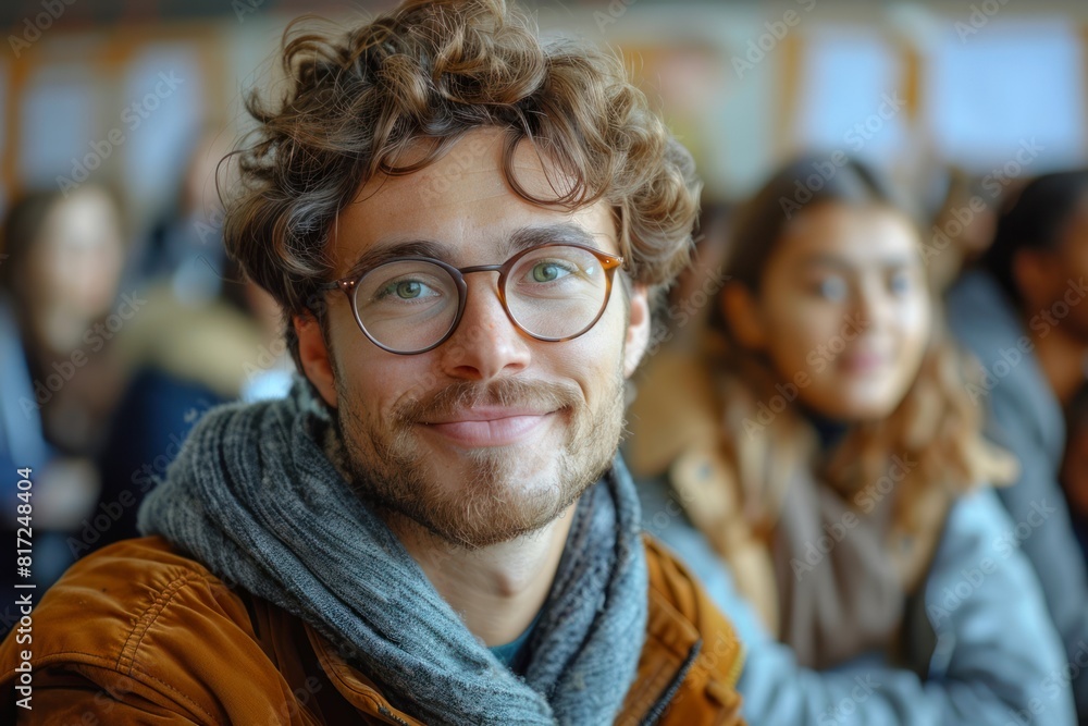 Photo portrait of a man university professor Photo portrait of a man university professor