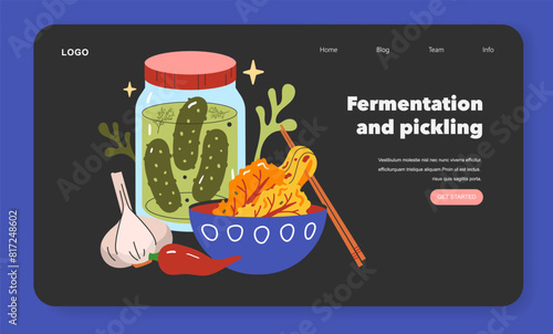 Emerging Ingredients. Flat Vector Illustration
