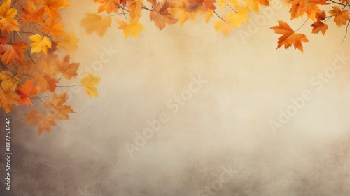 Fall backdrop featuring vibrant foliage in shades of yellow and orange