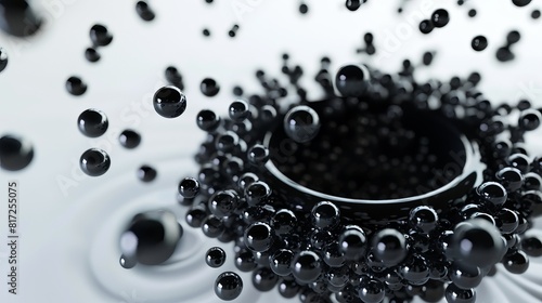 Description of magnetic particles within ferrofluids, colloidal liquids composed of nanoscale ferromagnetic particles suspended in a carrier fluid. photo