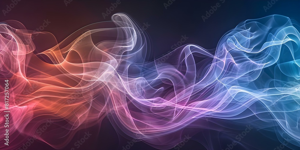 Obraz premium Galactic Energy: Vibrant Pink, Blue, and Purple Smoke on a Dark Background. Concept Galactic Energy, Vibrant Colors, Pink Smoke, Blue Smoke, Purple Smoke, Dark Background