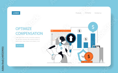 Optimize Compensation concept Vector illustration
