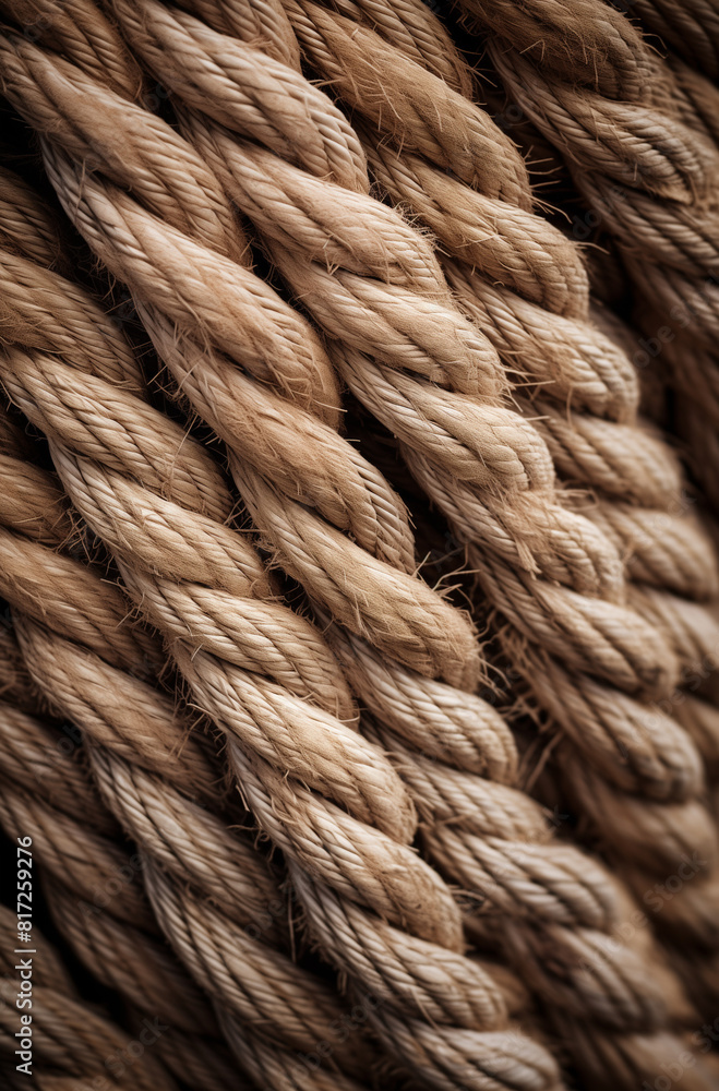 Close up of a rope. Ship equipment. Close up of a rope. Ship equipment.