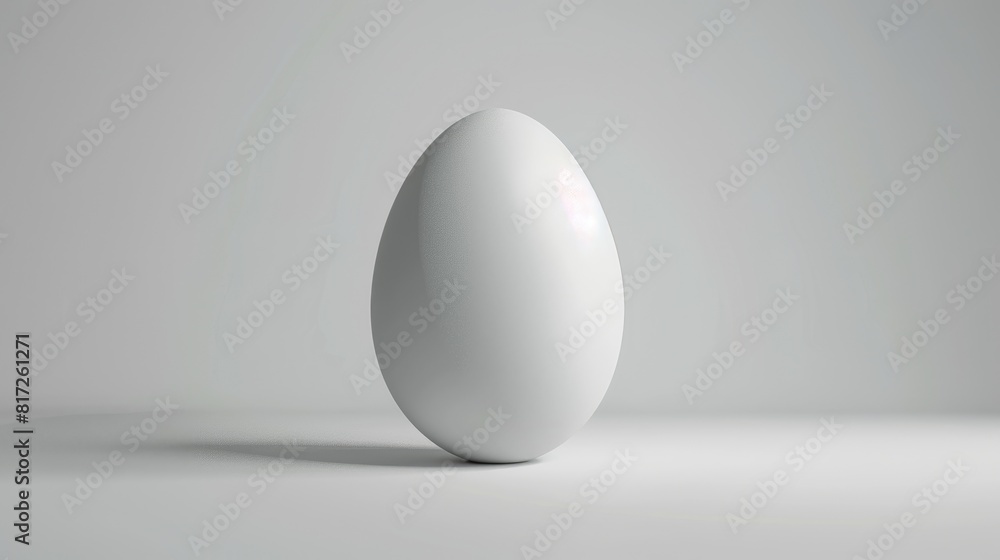 White Egg Mockup. Clear Blank Easter Egg 3D Rendering Template with Christianity Symbol White Egg Mockup. Clear Blank Easter Egg 3D Rendering Template with Christianity Symbol